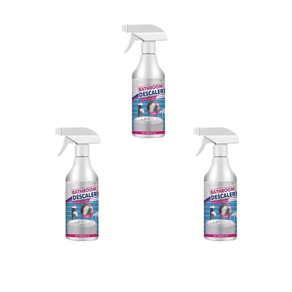 BadyminCSL 3PC Bathroom Cleaner Bathroom Glass Descaler To Tile Faucet Remover Tub Cleaner