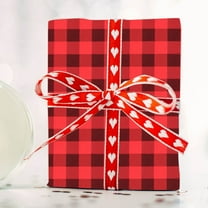 BadyminCSL 50*70CM Christmas Valentine's Day Birthday Gift Wrapping Paper Plaid Gift Box Wrapping Paper Red