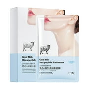 BadyminCSL Beauty and Personal Care under $5 Premium Goats Milk Collagen Firming Neck Mask Reduce Neck Wrinkles Moisturize and Moisturize Skin 10PCS 10ML