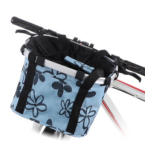 BadyminCSL Bicycle Front Basket for Adult Bikes Folding Basket Aluminum Alloy Bike Front Bag Accessories