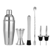BadyminCSL Household Items on Clearance under $10 6Pcs/Set Cocktail Shaker Stainless Steel Bartender Tool Mixer Drink Bar 750Ml