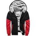 thumbnail image 1 of BadyminCSL Men Plus Size Sherpa Lined Fleece Hoodie Jacket Zipper Hooded Winter Fuzzy Sherpa Lined Camouflage Jackets, 1 of 6