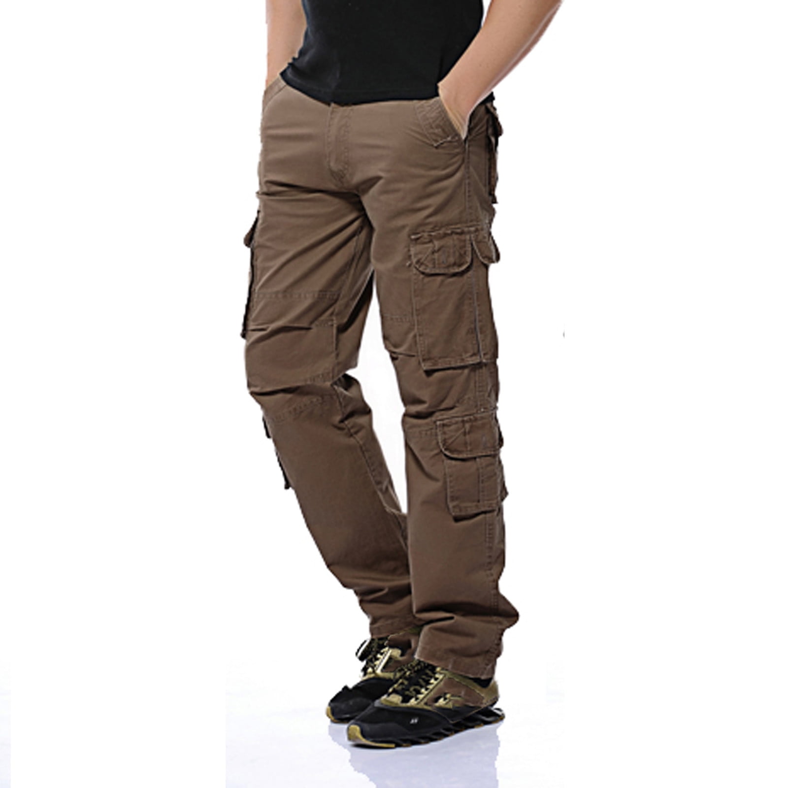 Amazon.com: WoJogom Spring and Summer Thin Section Casual Cotton Pants Men  Multi-Pocket Men's Trousers Pants Elastic Super Large Size : Clothing,  Shoes & Jewelry