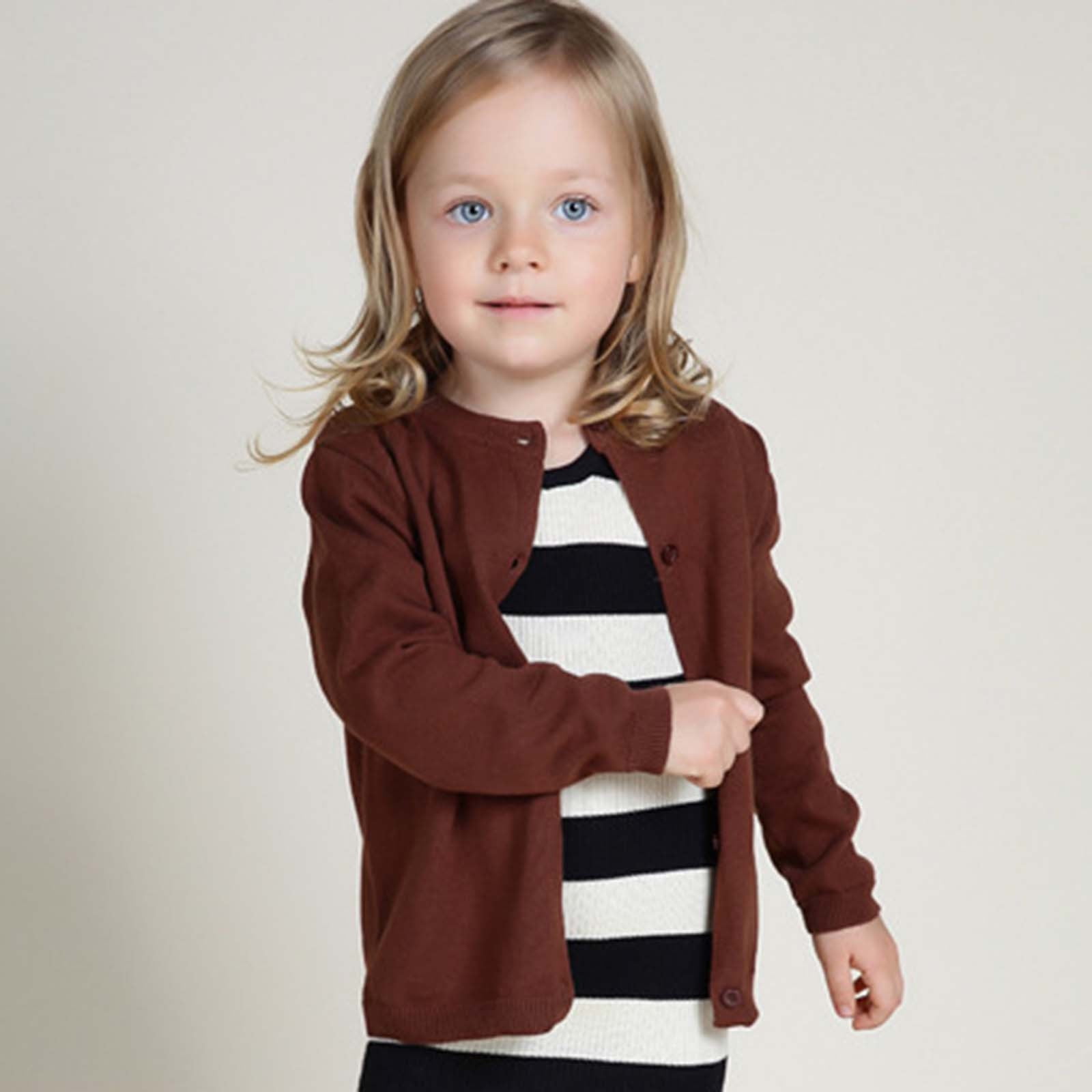 Little Surprise Box Navy & Yellow Stripes Cardigan with Muffler, Winter Cardigan Sweater for Kids main image 1
