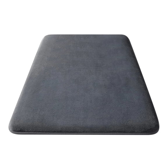 BadyminCSL Velvet Solid Color Bathroom Rugs, Extra Soft Absorbent Bath Rugs Floor Mat for Entrance Bedroom Living Room