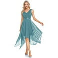 thumbnail image 1 of BadyminCSL Women's Dress Formal Gowns Evening Dresses V-Neck Sleeveless Party Club Dress, 1 of 6