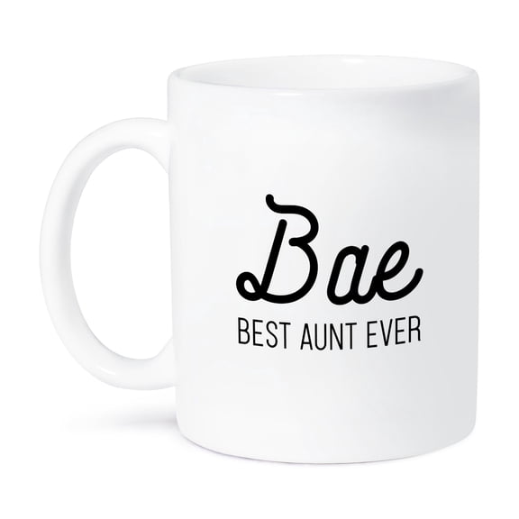 3dRose, Bae Best Aunt Ever, 15oz Mug