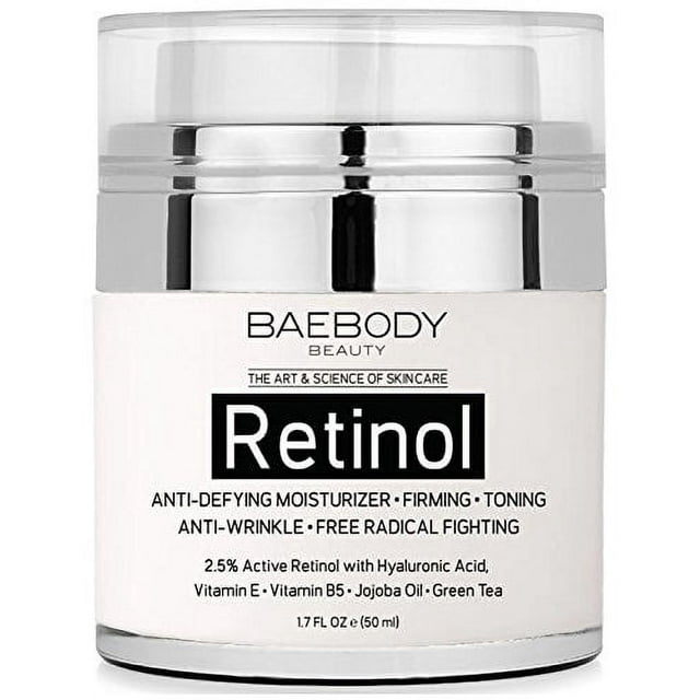 Baebody Retinol Moisturizer Cream, 1.7 Ounce - Enhanced Organic Ingredients