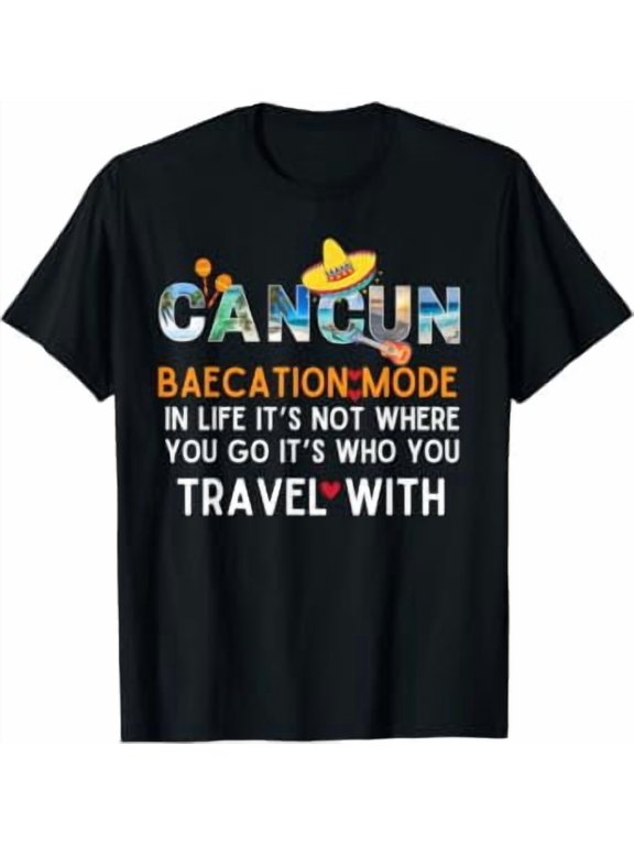 Baecation Couples Matching 2025 Cancun Mexico Vacation T-Shirt, Unisex T-Shirt