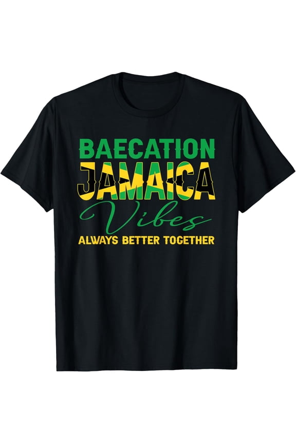 Baecation Jamaica Vibes Matching Couple Vacation Trip T-Shirt