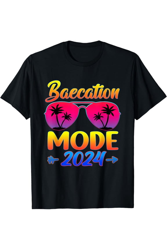 Baecations Mode 2024 Matching Couples Trip Beach Vacation T-Shirt