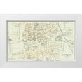 thumbnail image 1 of Baedeker 14x10 White Modern Wood Framed Museum Art Print Titled - Darmstadt Germany - Baedeker 1914, 1 of 4