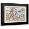 thumbnail image 1 of Baedeker 14x11 Black Modern Framed Museum Art Print Titled - Palermo Trapani Italy - Baedeker 1880, 1 of 5