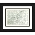 thumbnail image 1 of Baedeker 14x11 Black Ornate Wood Framed with Double Matting Museum Art Print Titled - Brasov Kronstadt Romania - Baedeker 1896, 1 of 4