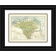 thumbnail image 1 of Baedeker 14x11 Black Ornate Wood Framed with Double Matting Museum Art Print Titled - Nile Delta Egypt Africa - Baedeker 1913, 1 of 4