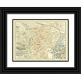thumbnail image 1 of Baedeker 14x11 Black Ornate Wood Framed with Double Matting Museum Art Print Titled - Wurzburg Germany - Baedeker 1914, 1 of 4