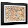 thumbnail image 1 of Baedeker 14x12 Black Modern Framed Museum Art Print Titled - Salux Region Switzerland - Baedeker 1921, 1 of 5
