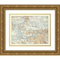 thumbnail image 1 of Baedeker 14x12 Gold Ornate Wood Framed with Double Matting Museum Art Print Titled - Europe Danube River Vienna to Budapest, 1 of 4