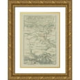 thumbnail image 1 of Baedeker 14x18 Gold Ornate Wood Framed with Double Matting Museum Art Print Titled - Weimar Surroundings Germany - Baedeker 1914, 1 of 4