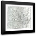 thumbnail image 1 of Baedeker 16x15 Black Modern Framed Museum Art Print Titled - Catania Italy - Baedeker 1880, 1 of 5