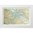 thumbnail image 1 of Baedeker 18x13 White Modern Wood Framed Museum Art Print Titled - Dresden Region Germany - Baedeker 1914, 1 of 4