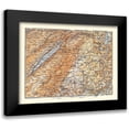 thumbnail image 1 of Baedeker 18x15 Black Modern Framed Museum Art Print Titled - Mont Tendre Region Switzerland - Baedeker 1921, 1 of 5