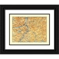 thumbnail image 1 of Baedeker 18x15 Black Ornate Wood Framed with Double Matting Museum Art Print Titled - Glarus Region Switzerland - Baedeker 1921, 1 of 4