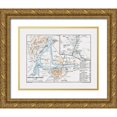 thumbnail image 1 of Baedeker 18x15 Gold Ornate Wood Framed with Double Matting Museum Art Print Titled - Khartoum Omdurman Sudan Africa - Baedeker 1913, 1 of 4