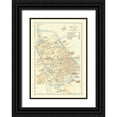 thumbnail image 1 of Baedeker 18x24 Black Ornate Wood Framed with Double Matting Museum Art Print Titled - Europe Delft Netherlands - Baedeker 1910, 1 of 4