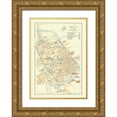thumbnail image 1 of Baedeker 18x24 Gold Ornate Wood Framed with Double Matting Museum Art Print Titled - Europe Delft Netherlands - Baedeker 1910, 1 of 4