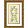 thumbnail image 1 of Baedeker 20x32 Gold Ornate Wood Framed with Double Matting Museum Art Print Titled - Nile Abu Qurqas Nagaa Hammadi Egypt - Baedeker, 1 of 4