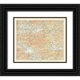 thumbnail image 1 of Baedeker 23x20 Black Ornate Wood Framed with Double Matting Museum Art Print Titled - Karawanken Region Austria - Baedeker 1896, 1 of 4