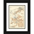 thumbnail image 1 of Baedeker 23x32 Black Ornate Wood Framed with Double Matting Museum Art Print Titled - Rochefort Belvaux Belgium Europe - Baedeker 1910, 1 of 4