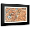 thumbnail image 1 of Baedeker 24x17 Black Modern Framed Museum Art Print Titled - Gries Glacier Region Switzerland - Baedeker 1921, 1 of 5
