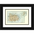 thumbnail image 1 of Baedeker 24x17 Black Ornate Wood Framed with Double Matting Museum Art Print Titled - Isola dIschia Isola di Procida Italy Europe, 1 of 4