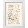 thumbnail image 1 of Baedeker 24x32 White Modern Wood Framed Museum Art Print Titled - Africa Tombs of the Kalifs Egypt - Baedeker 1913, 1 of 4