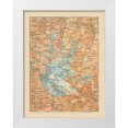 thumbnail image 1 of Baedeker 25x32 White Modern Wood Framed Museum Art Print Titled - Glockner Barenkopf Region Austria - Baedeker 1910, 1 of 4