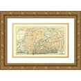 thumbnail image 1 of Baedeker 32x21 Gold Ornate Wood Framed with Double Matting Museum Art Print Titled - Hamburg Germany - Baedeker 1914, 1 of 4