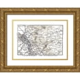 thumbnail image 1 of Baedeker 32x24 Gold Ornate Wood Framed with Double Matting Museum Art Print Titled - Thun Region Switzerland - Baedeker 1921, 1 of 4