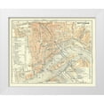 thumbnail image 1 of Baedeker 32x26 White Modern Wood Framed Museum Art Print Titled - Europe Rotterdam Netherlands - Baedeker 1910, 1 of 4