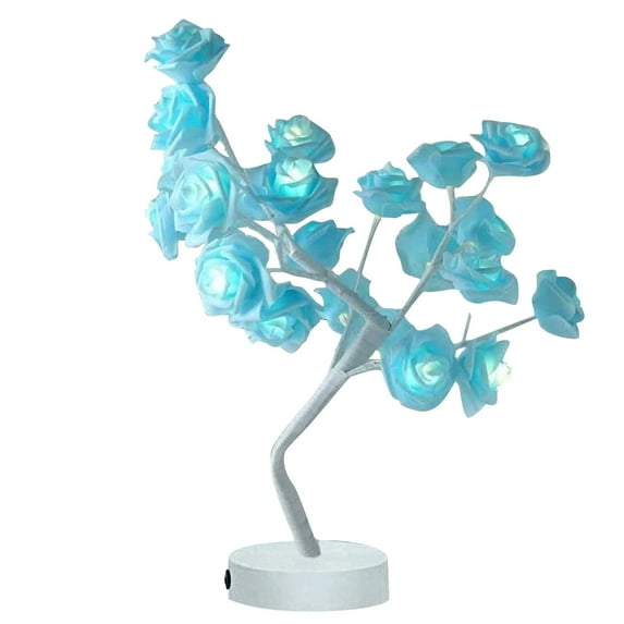 Baeitkot Beautiful Rose Bouquet LED Tree Table Lamp Lights Party Wedding Home Decor Gift Desk Lamp Savings on Clearance