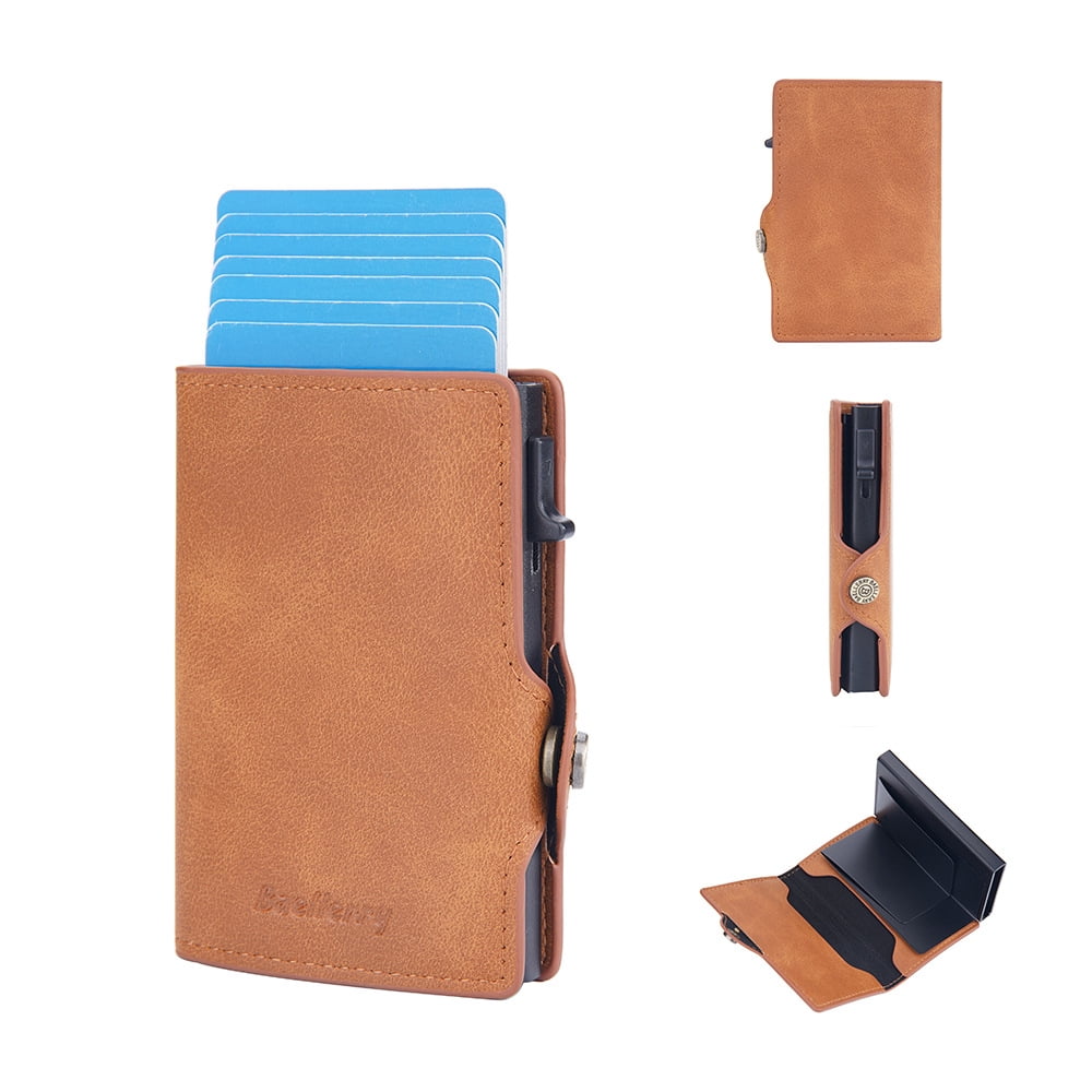 Baellerry men's buckle color side push anti-magnetic anti-theft card ...