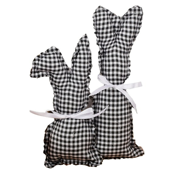 Baellert 2Pcs Adorable Rabbit Shape Fabric Art Decor Animal Style Cute Fabric Fabric Toy Decor for Party