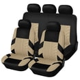 thumbnail image 1 of Baellert 9Pcs Car Seat Covers Set Wear-Resisting Comfortable Seating Polyester Front Rear Universal Fit Car Seat Covers Full Set for Automobile SUV Minivan, 1 of 8