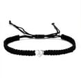 thumbnail image 1 of Baellert Couple Bracelet Heart Shape Braided Rope Adjustable Stretchy All-match Decorative Gifts 26 Letters Initial Charms Bracelet Jewelry for Valentines Day, 1 of 7