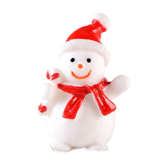 Baellert Miniature Statue Exquisite Workmanship Widely Application Resin Christmas Themed Micro Landscape Desktop Statue Ornament for Home