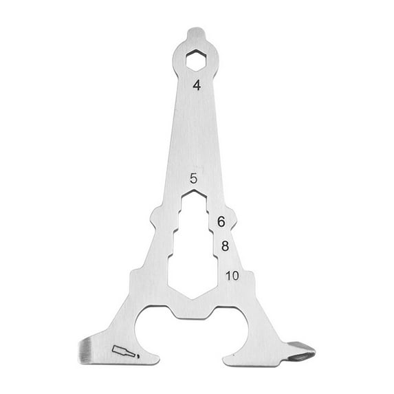 Baellert Outdoor Bottle Opener Portable Wear-resistant Outdoor Gear EDC Keychain Multi-Tool Wrench for Daily Use