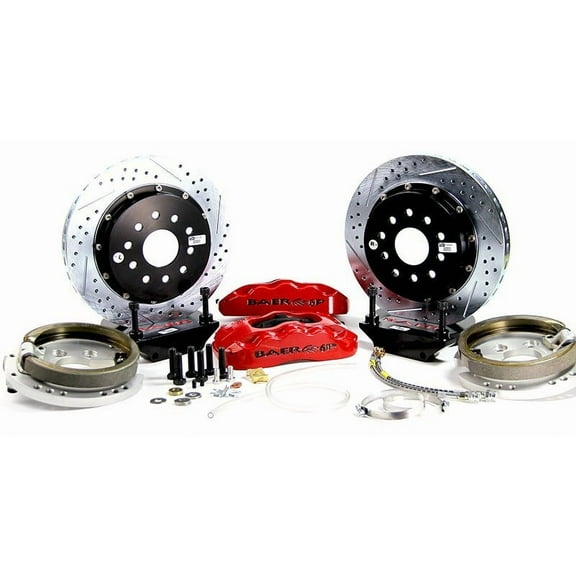 Baer Brakes 4262152R 14" Pro+ Rear Brake Kit, Red, SDZ