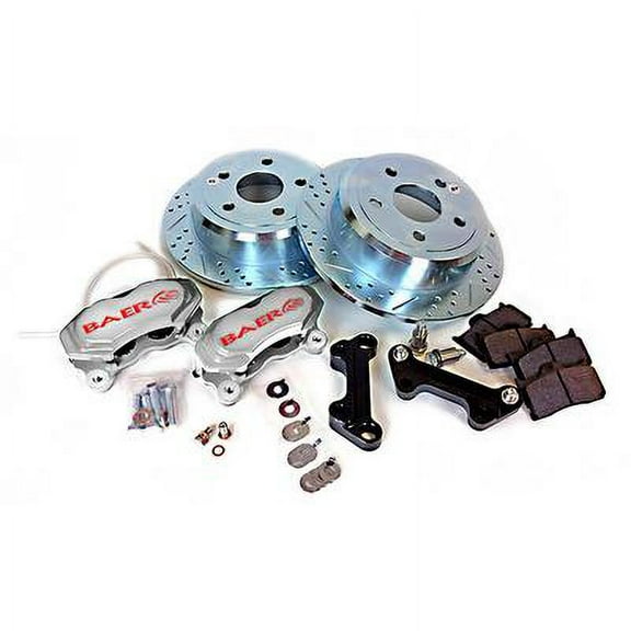 Baer Brakes 12 Inch Rear SS4 Brake System with Silver Calipers (Silver) - 4402000S Fits select: 2015-2017 JEEP WRANGLER UNLIMITED, 2012-2014 JEEP WRANGLER