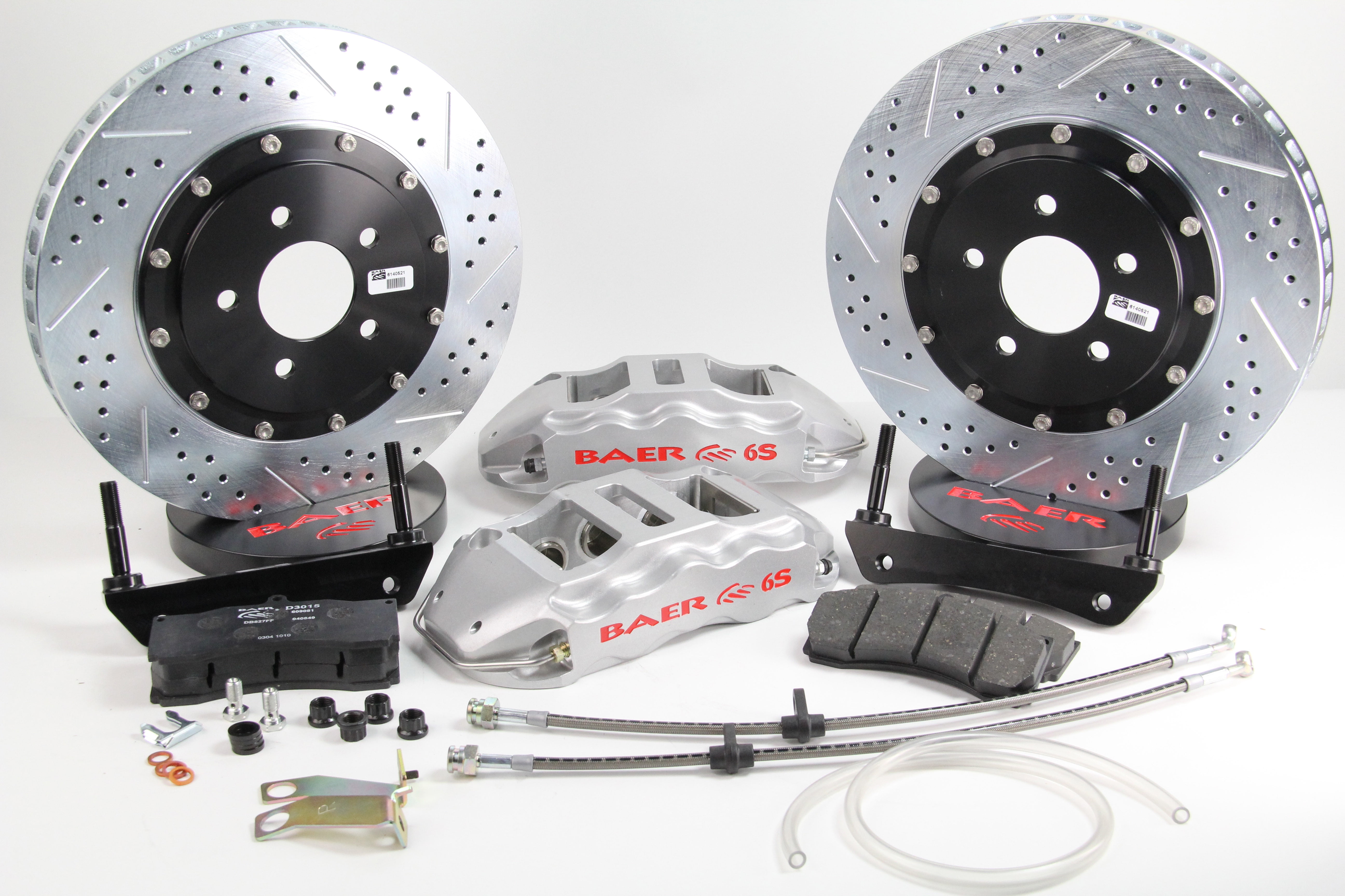 Baer Brakes 4141012S 14" Extreme+ Front Brake Kit - Silver
